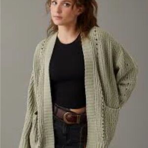 American Eagle Outfitters Sage Green Cardigan
